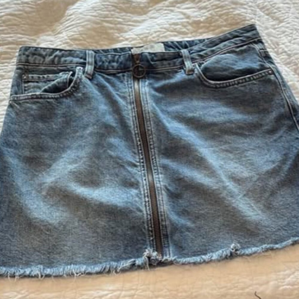 Free People We the Free Zip It Up Miniskirt